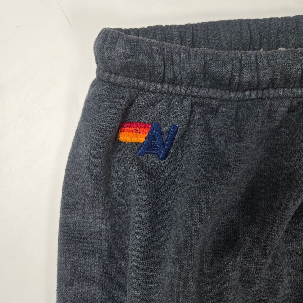 Aviator Nation Sweatpants Womens Small Gray Lightning Bolt Joggers Loungewear - Picture 3 of 10